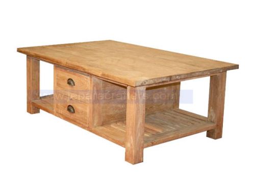 COFFEE TABLE STORAGE 2 DRAWERS